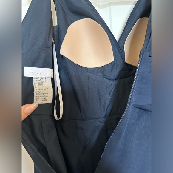 Navy Antonia Gown by WATTERS - Picture 13 of 13